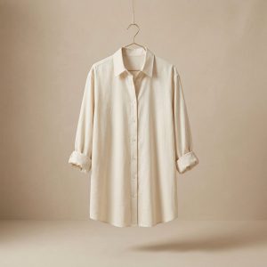 Chemise oversize coton Écru
